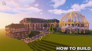 Minecraft: how to build a VICTORIAN MANSION tutorial with GREENHOUSE (Minecraft house tutorial)
