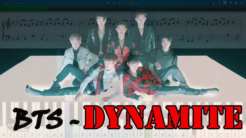 BTS (방탄소년단) Dynamite Piano Tutorial, Sheets, MIDI