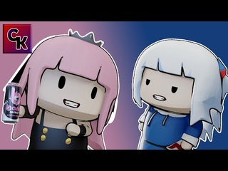 Gawr Gura Mocks Calliope Mori's Taste in Drinks | Hololive EN Fan Animation