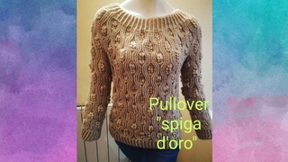 Uncinetto: pullover " SPIGA D'ORO"