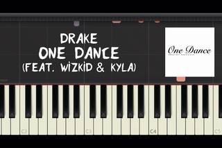 Drake - One Dance (feat. Wizkid & Kyla) - Piano Tutorial by Amadeus (Synthesia)