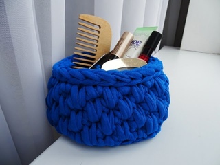 How to make crochet basket | Cestino in fettuccia | handmade