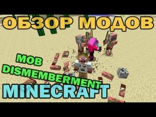 ч.12 Обзор модов для Minecraft  - Кровавый мод (Mob Dismemberment)
