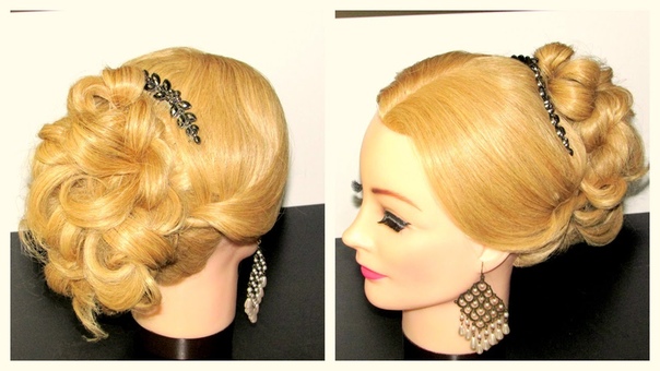Easy Braided Hairstyle, Prom Up do, Hairstyle Tutorial For Medium Long