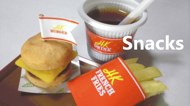 You can eat DIY Hamburger, French fries shaped Candy Kit