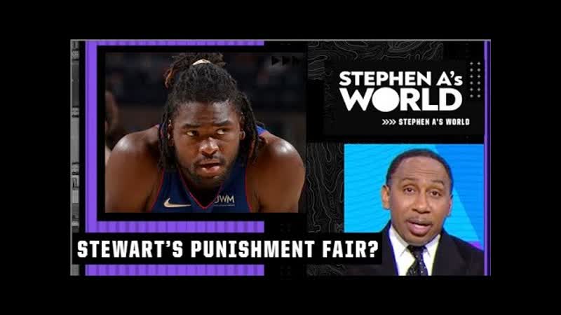 Isaiah Stewart deserved a harsher punishment for fight with Le Bron Stephen A. , Stephen A. s