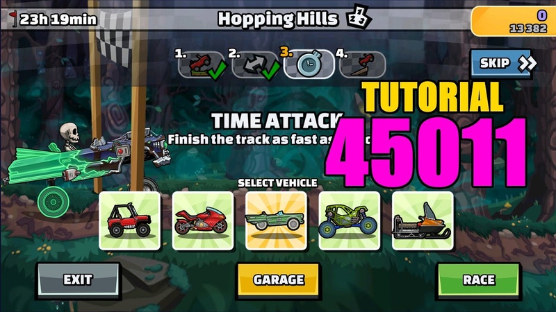 45011 Tutorial ( Hopping Hills) Hill Climb Racing