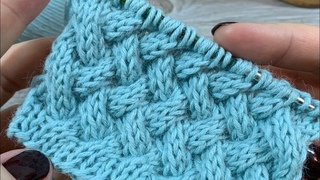 ПЛЕТЕНЫЙ УЗОР СПИЦАМИ ПОВОРОТНЫМИ РЯДАМИ / BEAUTIFUL KNITTING PATTERN