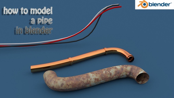 blender tutorial how to model a pipe easily with