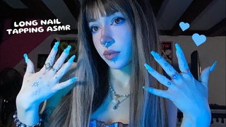Tapping & Scratching With Long Nails ASMR | Nail on Nail Tapping, Whispering, Rambling