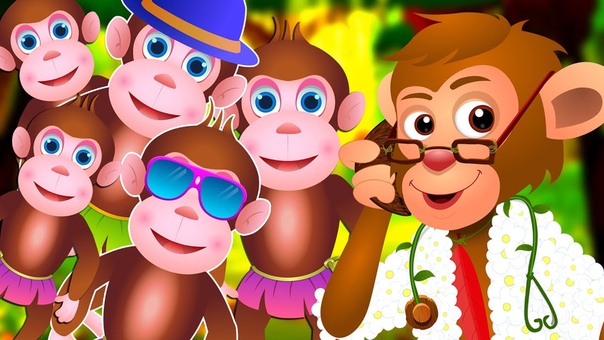 Cinco Monitos Saltando En La Cama, Los Monitos Traviesos, Chu Chu TV Canciones
