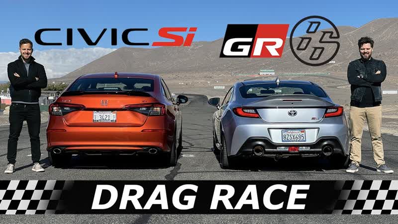 2022 Honda Civic Si vs Toyota GR86, , DRAG ROLL