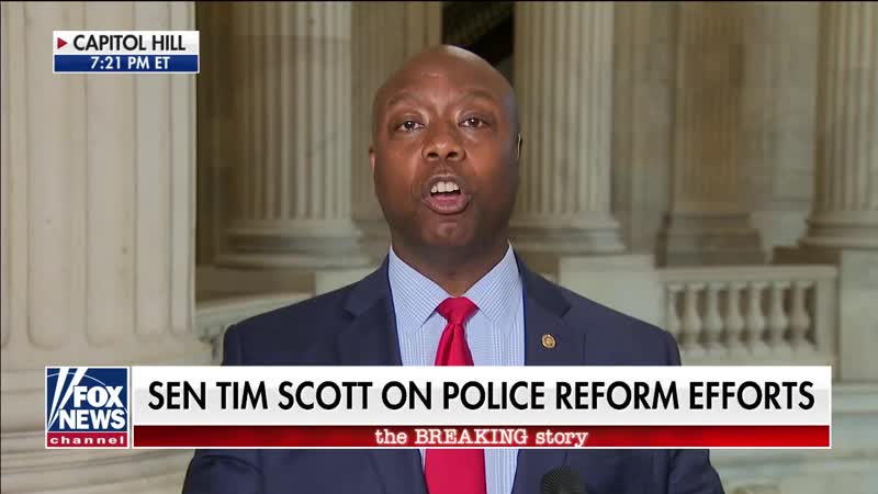 20 06 16 Tim Scott disappointed by partisan divide on police reform slams