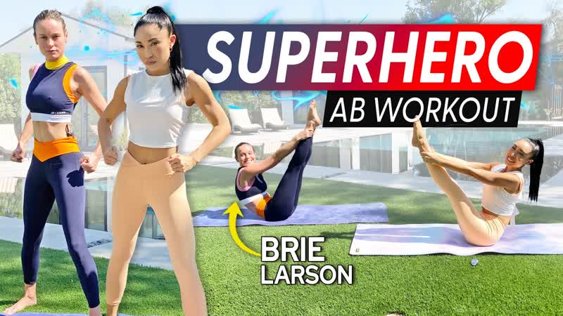 Superhero Abs Workout with Brie Larson Abs of STEEL (no