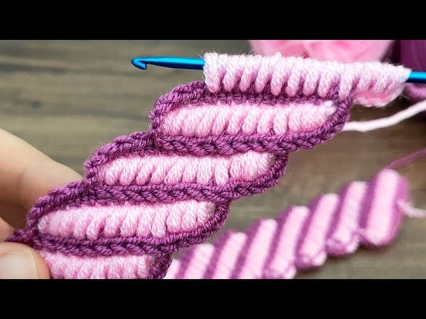 woww .. eye catching. . gorgeous tunisian knitted hair band