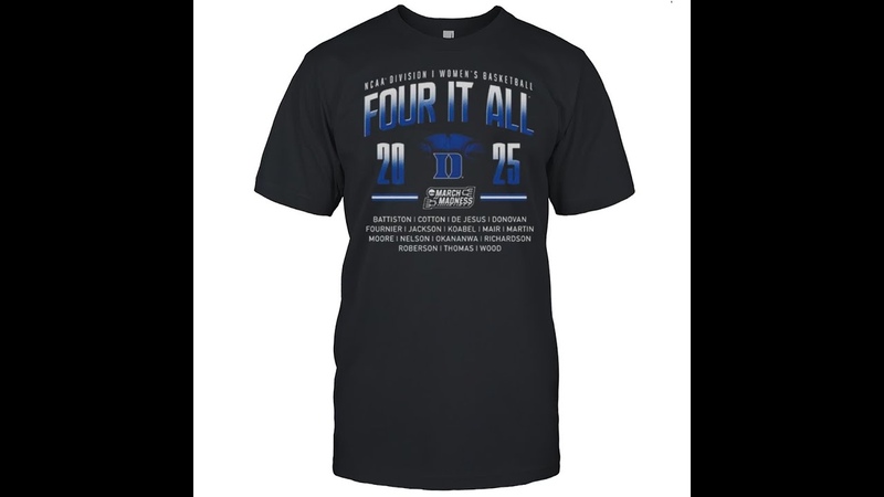 Duke Blue Devils NCAA DI Womens Basketball Four It All 2025 March Madness