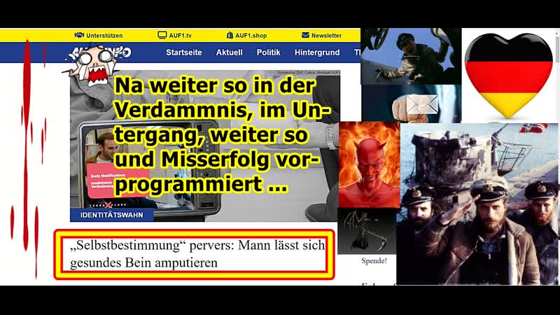 Traurige Nachrichten an das Deutsche Volk