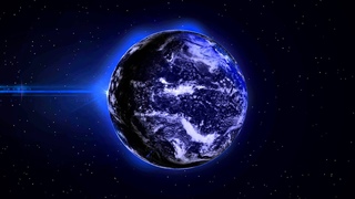 4K EARTH at Night LIGHTS - 1Min Loop - 3D Background Animation