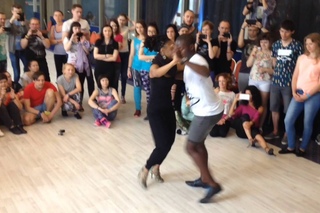 Jamba & Adoree dancing Semba #6. KIZZAFRO 2016
