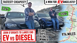 EV vs Diesel - Epic John O'Groats to Lands End Top Gear Challenge - Part 1