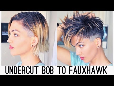 UNDERCUT BOB TO FAUX