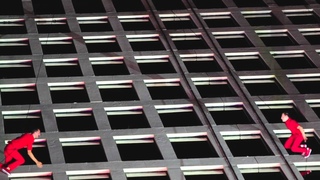 Project Bandaloop Dancing on Side of Building in Rochester, NY