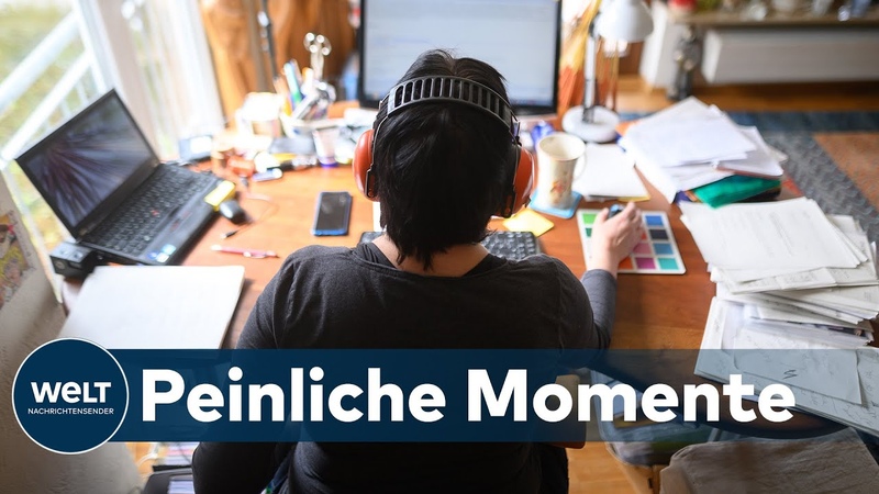 CORONA HOMEOFFICE FAILS: Solange die Kamera an ist kann alles Mögliche