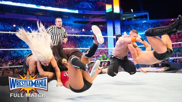 ( Wrestling Premium) FULL MATCH John Cena Nikki Bella vs. The Miz Maryse: Wrestle Mania 33 ( WWE Network
