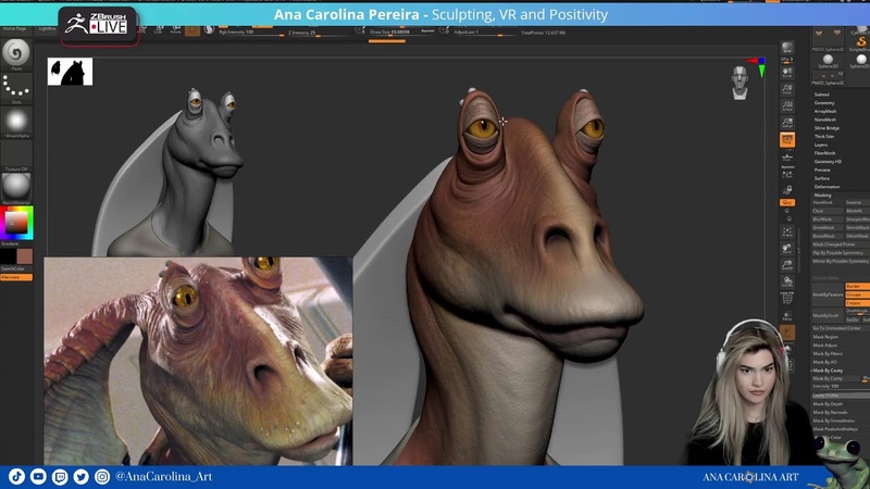 The Game Industry, 3 D Art Virtual Reality Ana Carolina Pereira ZBrush
