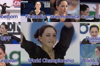 Elizaveta Tuktamysheva - Bolero - 2014-2015 SP (9 Boleros in split screen)