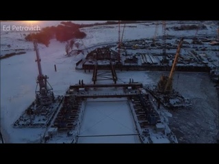 Мост в Самарской обл. т. каркас,готовность катамарана.Tolyatti-Klimovka Bridge.