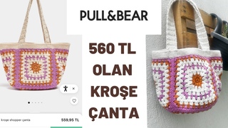 BİR GÜNDE ÖR !! 560 TL OLAN KROŞE ÇANTA YAPIYORUZ 🌸 #markachallenge