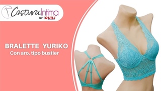BRALETTE TIPO BUSTIER YURIKO. COSTURA PASO A PASO. Tallas PLUSS 30 a 42