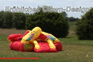 Hpfburg HappyHop Clown 8,8 m mit Rutsche und Basketballkorb