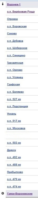 Informator SAVPE| Michurinsk-Uralskiy - Pyagsk-1 - Michurinsk-Uralskiy