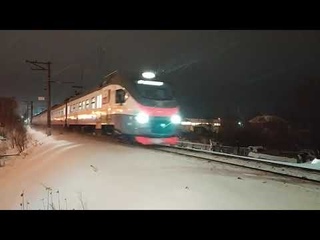 Электропоезд ЭП2Д-0089 ЦППК перегон Дмитров - Каналстрой