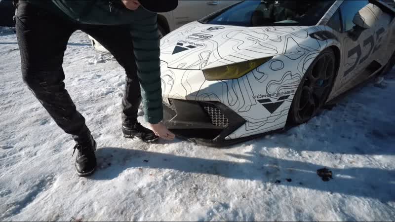 SLAMMED Lamborghini Gets DESTROYED Doing Donuts In