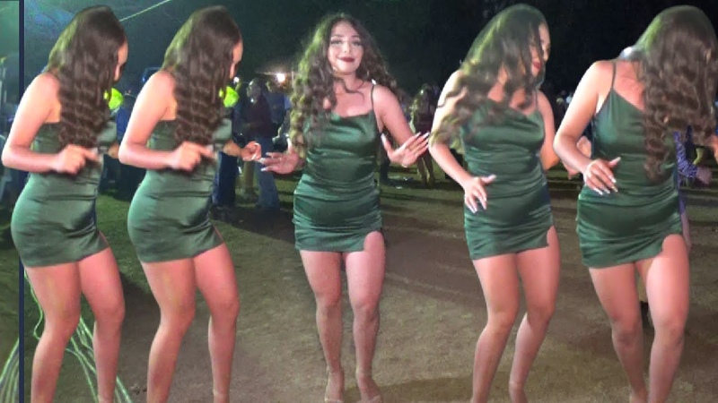 Se ROBO todas las miradas, la chica del vestido VERDE, asi debe bailarse la cumbia y la