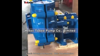 Tobee AH cast iron slurry pump for steel mill ash and slag handing.