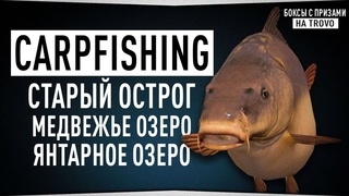КАРПФИШИНГ  оз. Старый Острог, оз. Медвежье, оз. Янтарное  Русская Рыбалка 4