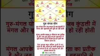 Kundali main Guru Mangal Yoga l    l
