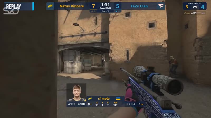 Прострелы через стены от s1mple в про