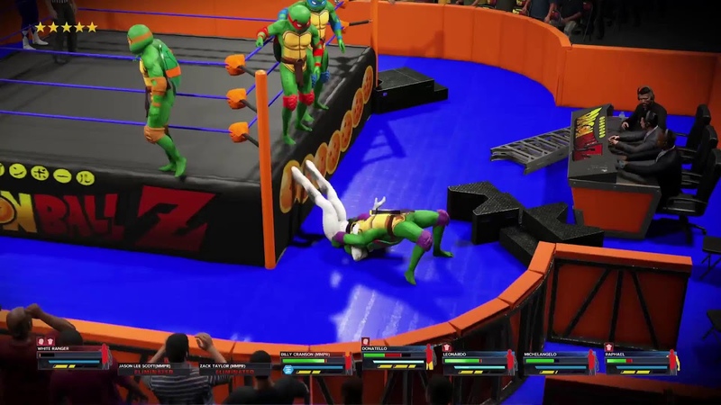 Wwe 2k23 Mighty Morphin Power Rangers vs. the teenage Mutantninja