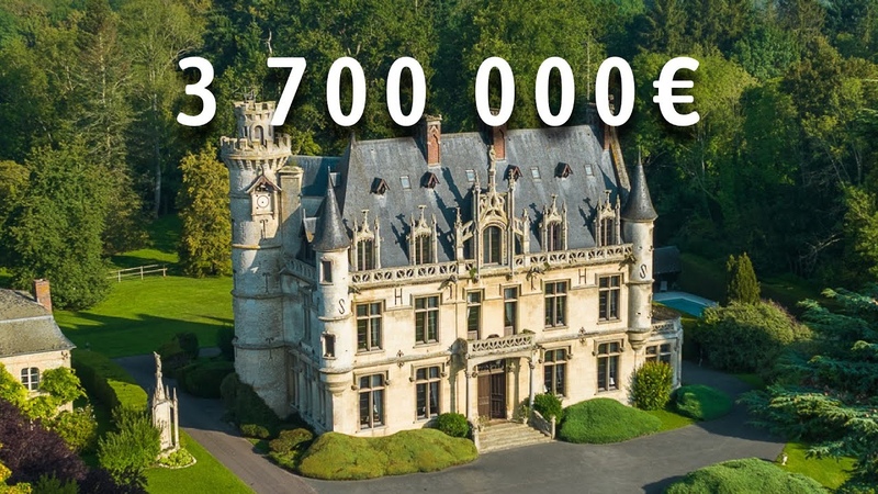 VISITE EXCLUSIVE DUN CHATEAU ET SON AÉ RODROME À VENDRE 3 700 000 EN NORMANDIE,