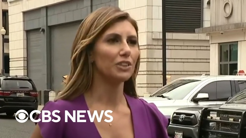 Trump attorney Alina Habba speaks outside D. C. court before former presidents
